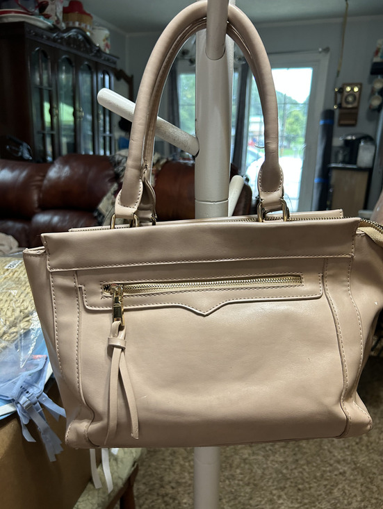 Madison West Handbags - Madison West Beige Tote Handbag
